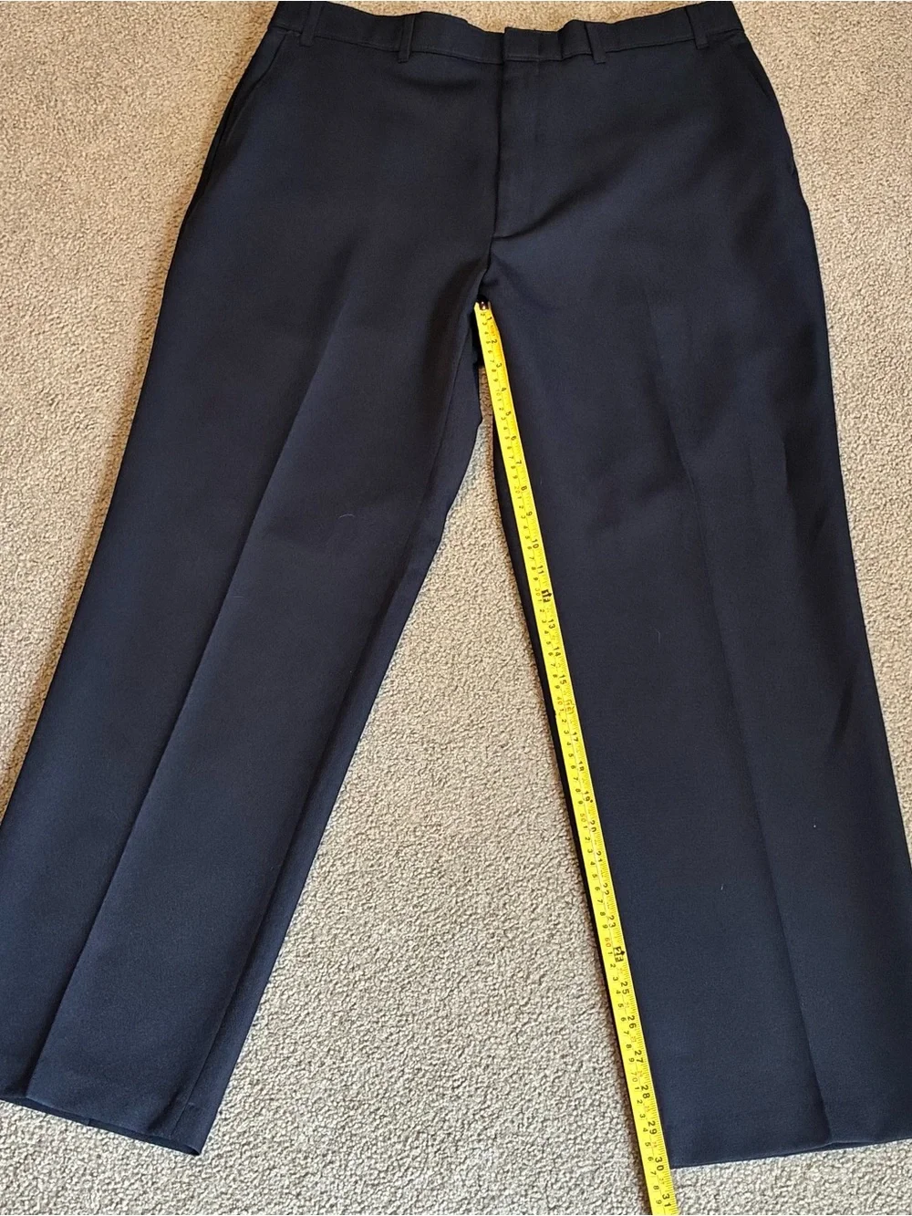 Mens Action Slacks By Levi Strauss Black Dress Pants Classic Tailored Trousers